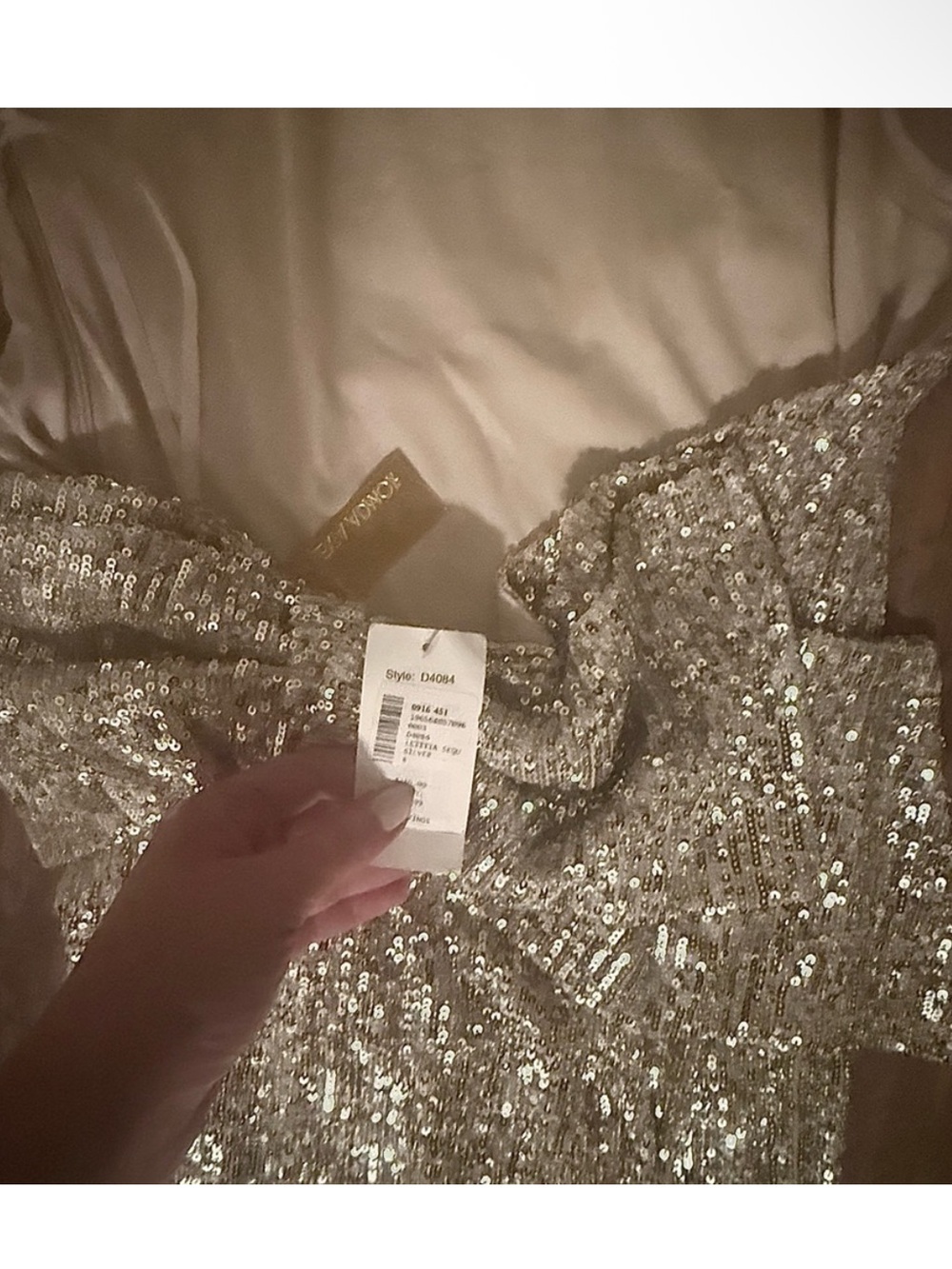 Alexia Admor Gold Sequin Halter Midi Dress - Picture 6 of 6